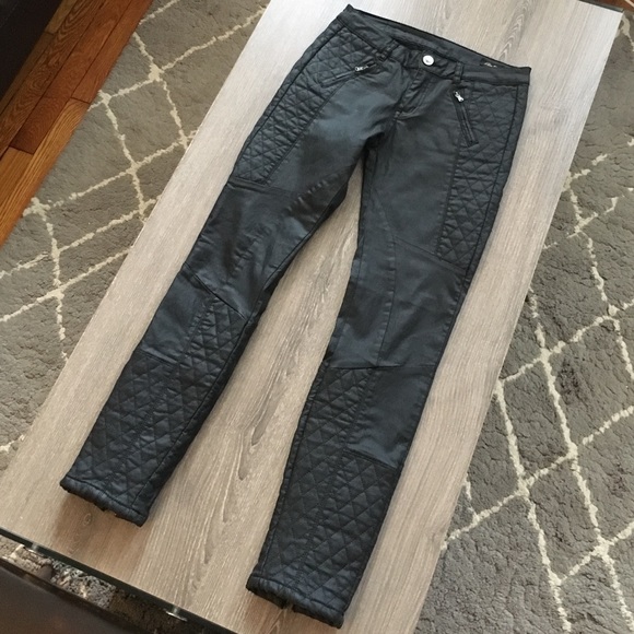 Zara Faux Leather Pants - Picture 3 of 8